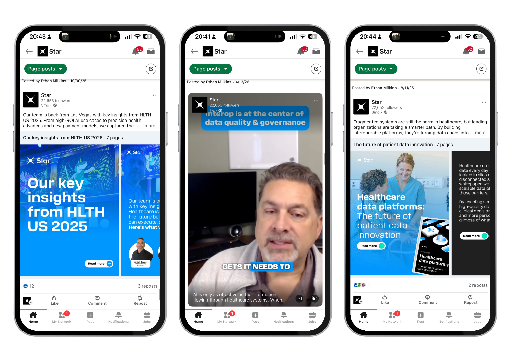 Star Global social media content showcase